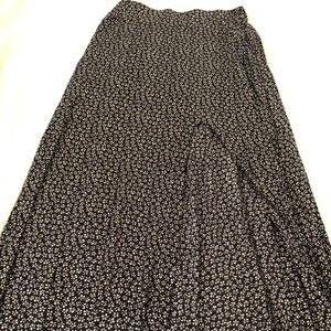 Brandy Melville floral maxi skirt with slit